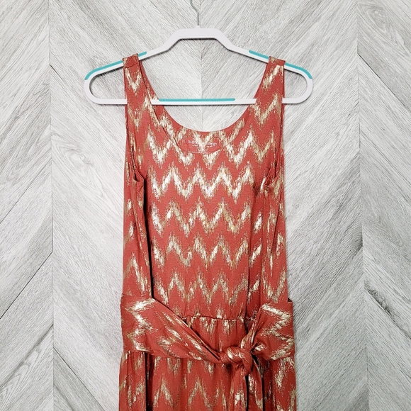 Soft Surroundings Alessandra Chevron Maxi Dress M - Picture 7 of 10